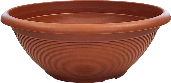17 Inch Helix Bowl Terra Cotta - 36 per case - Decorative Planters